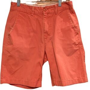 City Streets  Men's Orange flat front  Shorts size 30